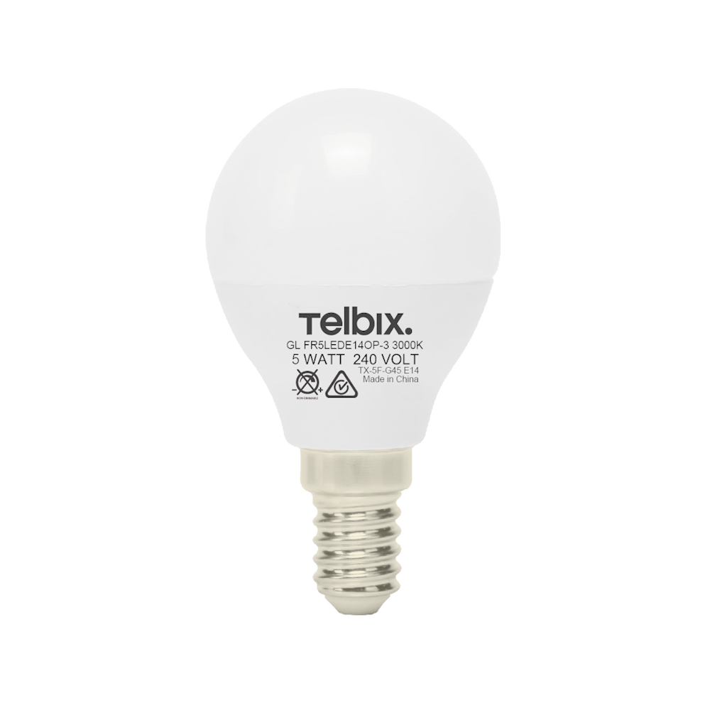 E14 G45 5w LED FANCY ROUND GLOBE NON-DIM