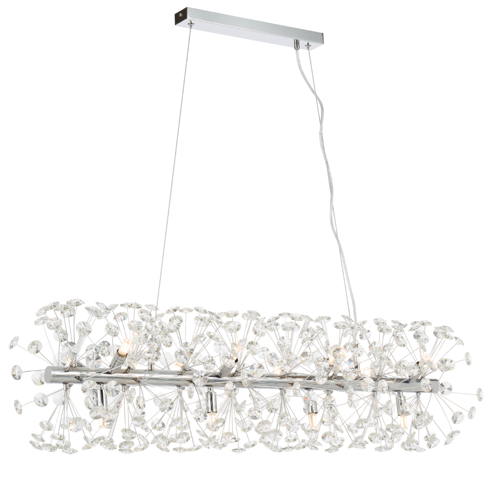 LERIDA 12 LIGHT RECTANGULAR PENDANT