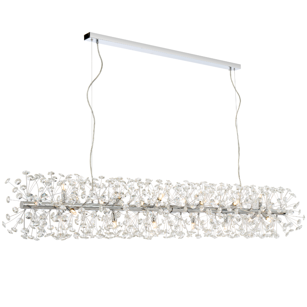 LERIDA 18 LIGHT RECTANGULAR PENDANT