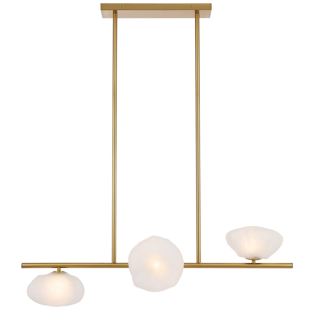 ZECCA 3 LIGHT HORIZONTAL PENDANT