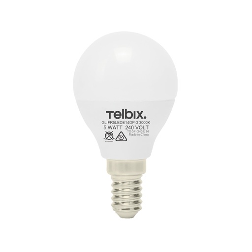 [GL FR5LEDE14OP-3] E14 G45 5w LED FANCY ROUND GLOBE NON-DIM