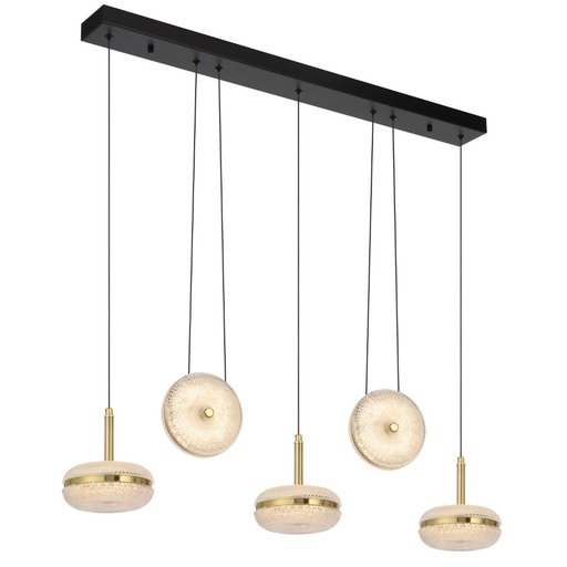 [GOVAN PE5B-AG] GOVAN 5 LIGHT BAR PENDANT