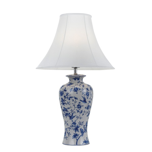 [HULONG TL-BLFWH] HULONG CERAMIC TABLE LAMP